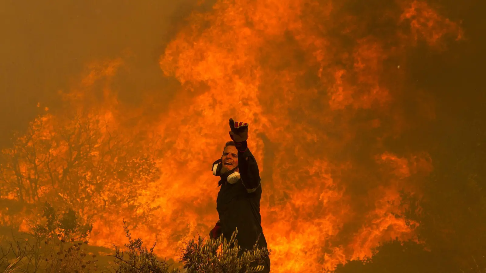 Trockenheit durch den Klimawandel - dadurch gibt es verheerendere Waldbrände, wie im August in Griechenland. (Foto: Marios Lolos/XinHua/dpa)