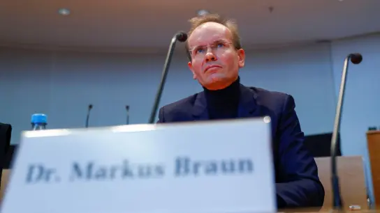 Der ehemalige Vorstandsvorsitzende von Wirecard, Markus Braun, im Herbst 2020 vor dem Wirecard-Untersuchungsausschuss des Bundestages. (Foto: Fabrizio Bensch/Reuters Images Europe/Pool/dpa)