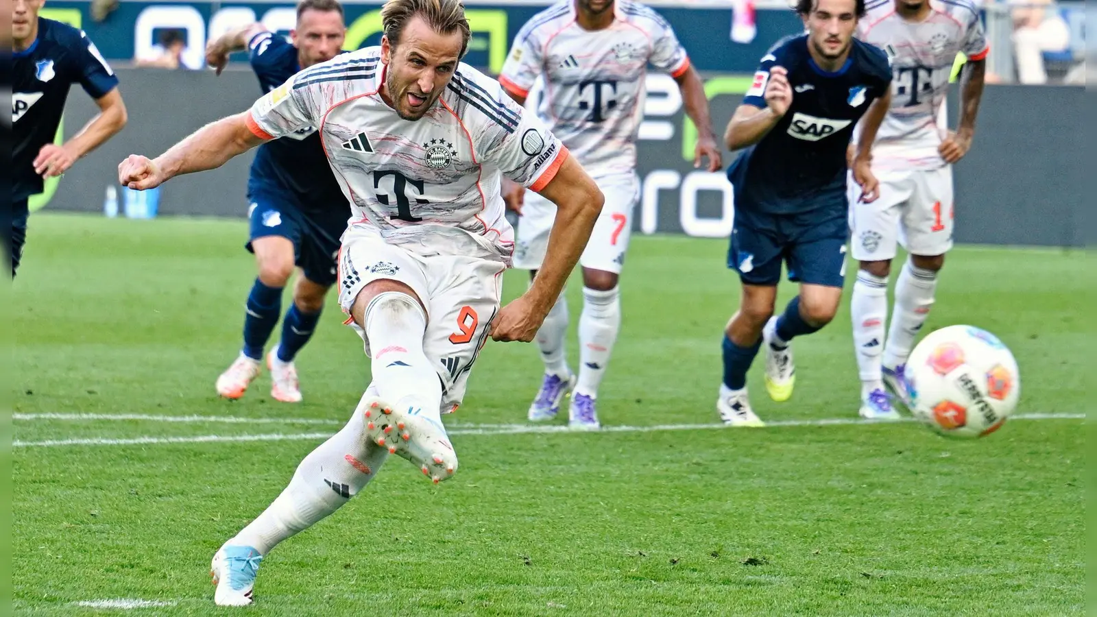 Zwei Elfer zum Dreierpack: Harry Kane schlägt wieder zu (Foto: Uwe Anspach/dpa)