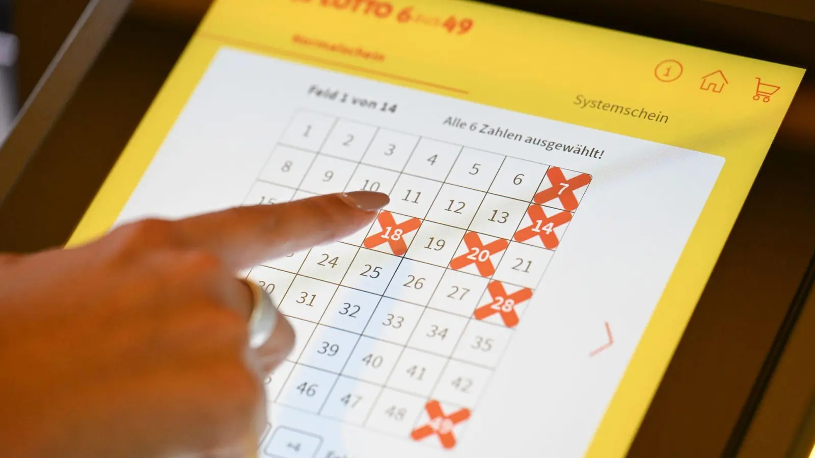 Ein Schwabe hat Glück im Lotto. (Symbolbild) (Foto: Bernd Weißbrod/dpa)