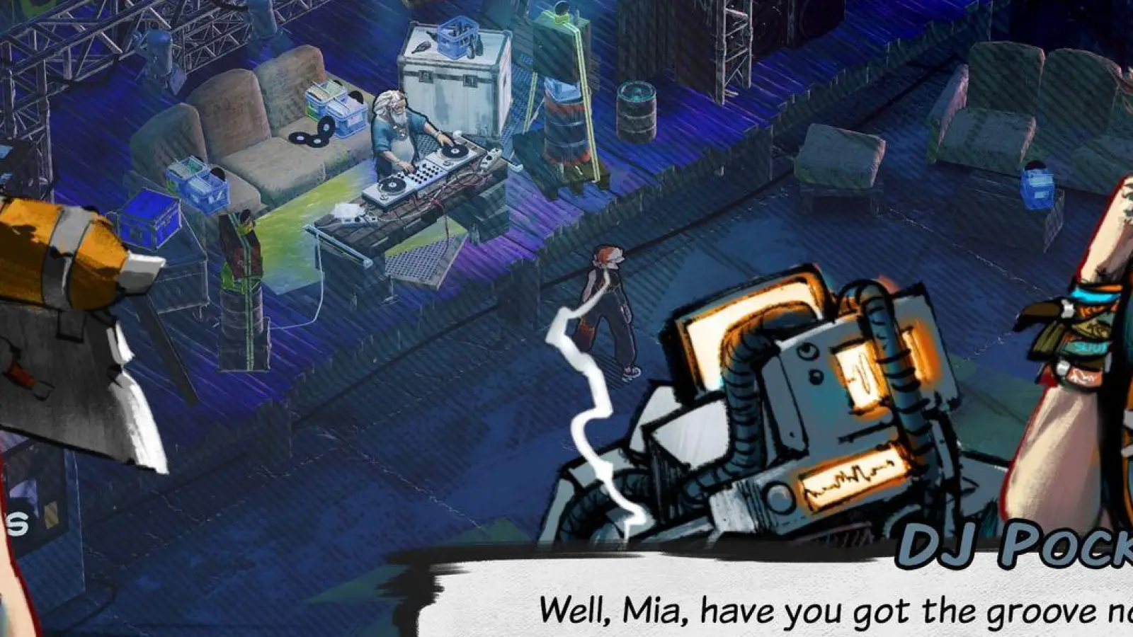 Die Hintergrundstory wird mit Bildern erzählt - hier gibt es gerade ein wichtiges Tape für Protagonistin Mia. (Foto: ByteRockers´ Games/ByteRockers´ Games/dpa)