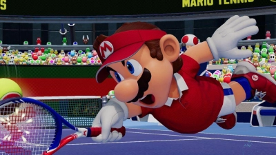 Super Mario! - Den Hechtsprung hätte auch Boris Becker nicht besser hinbekommen. (Foto: Nintendo/dpa-tmn)