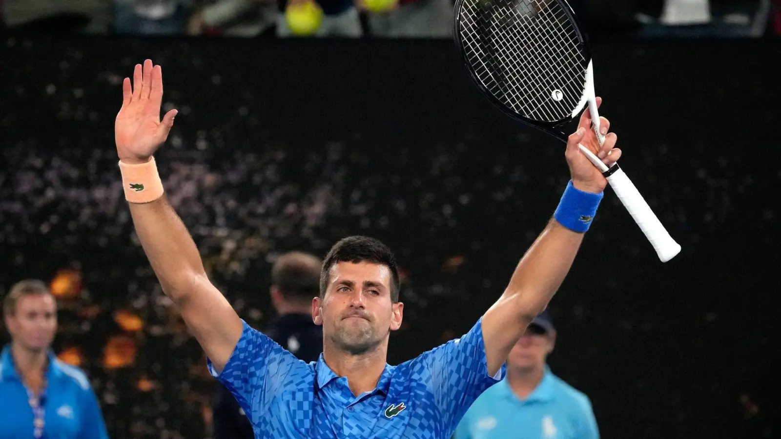 In drei Sätzen ins Achtelfinale der Australian Open: Novak Djokovic. (Foto: Aaron Favila/AP/dpa)