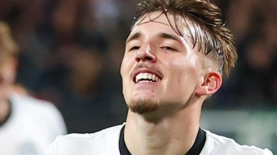 Torschütze beim Debüt: Bayern-Profi Lennart Karl. (Foto: Daniel Karmann/dpa)