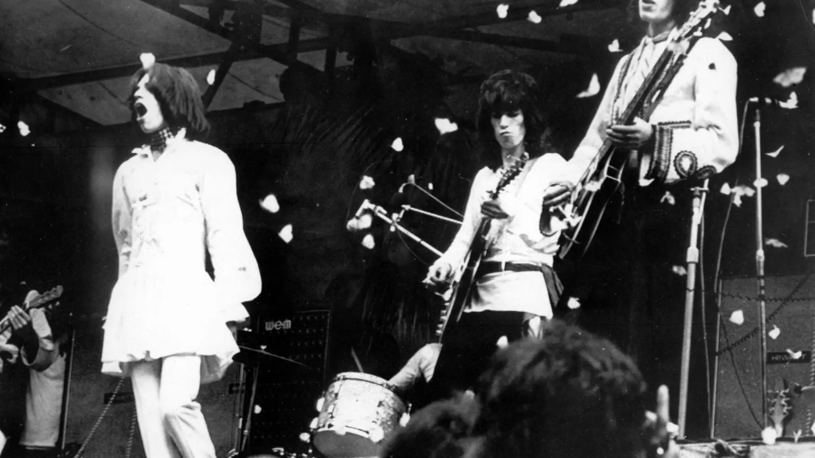 Die Rolling Stones 1969 im Hyde Park. (Foto: UPI/dpa)