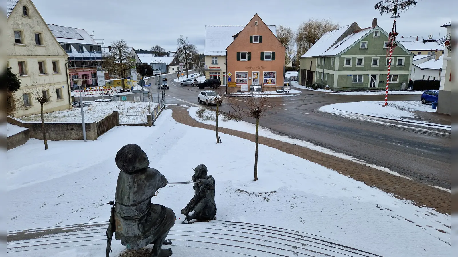 Den Umbau der Kreuzung in der Ortsmitte würde der amtierende Bürgermeister noch gern in seiner Position als Rathauschef abschließen. (Foto: Andrea Walke)