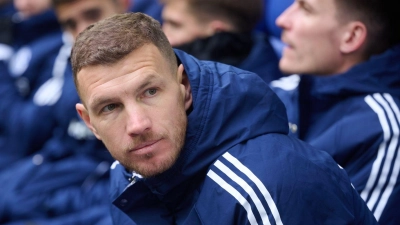 Edin Dzeko bleibt vorerst Joker beim FC Schalke. (Archivbild) (Foto: Bernd Thissen/dpa)