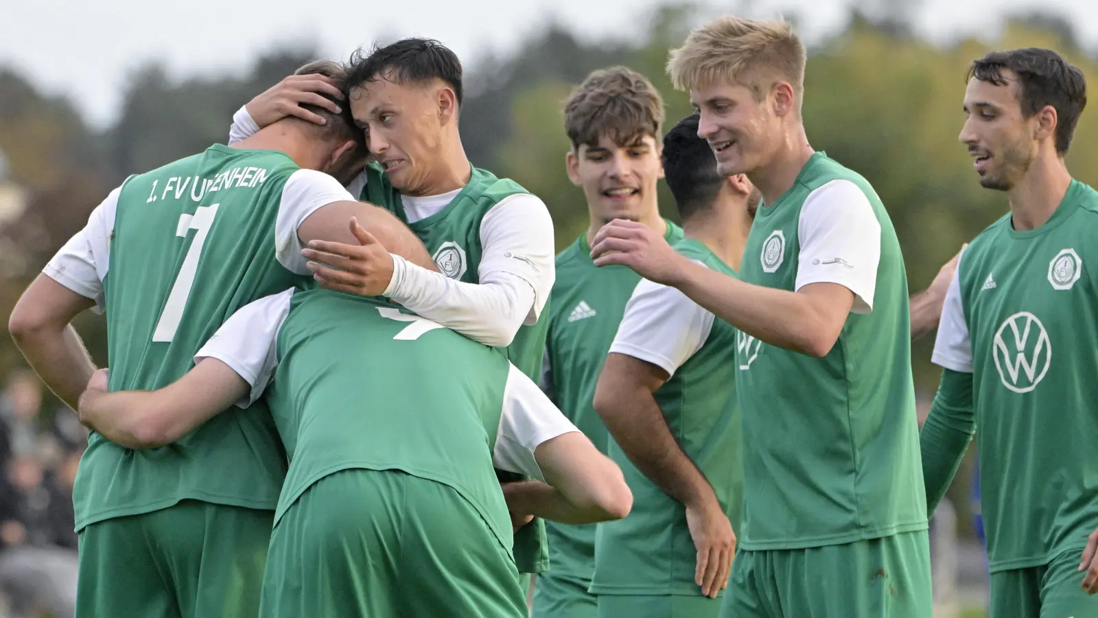 Der FV Uffenheim (hier eine Szene der vergangenen Saison) hatte auch in Göggelsbuch Grund zum Jubeln. Dem FVU gelang der zweite Sieg im zweiten Spiel. (Foto: Martin Rügner)