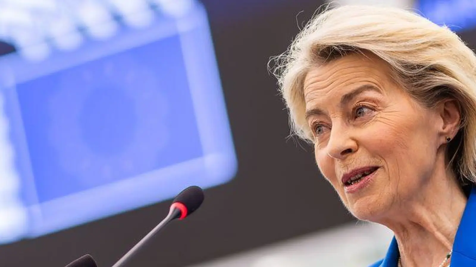 „Wir stehen an einem Scheideweg“, sagte Kommissionspräsidentin Ursula von der Leyen. (Foto: Philipp von Ditfurth/dpa)