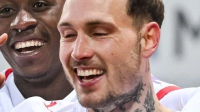 David Raum entschied die Partie mit dem 3:0. (Foto: Harry Langer/dpa)