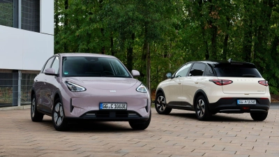 Der Geely E2 soll ab 19.990 Euro in Deutschland auf den Markt kommen. (Foto: Thorsten Weigl/Geely/dpa-tmn)