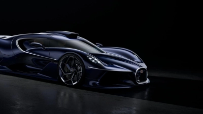 Solitaire heißt: kein zweites Exemplar. Bugatti baut für einen Kunden den Destrier – ein Einzelstück auf Basis des Bolide. (Foto: Bugatti Automobiles S.A.S./dpa-tmn)