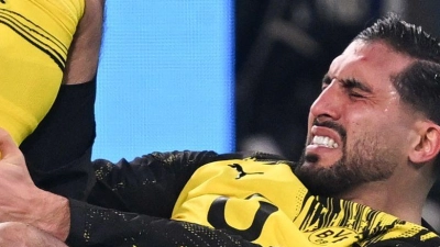 Emre Can fällt nach seinem Kreuzbandriss monatelang aus (Foto: David Inderlied/dpa)