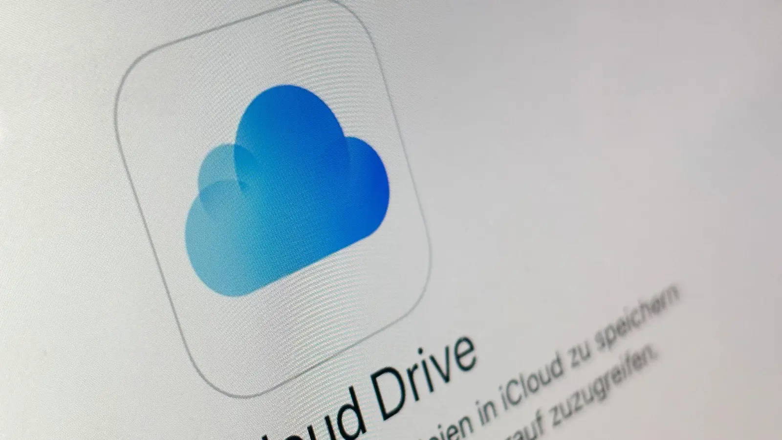 iCloud-Speicher voll? Das behaupten zumindest Kriminelle, um Kreditkartendaten abzuschöpfen. (Foto: Franziska Gabbert/dpa-tmn)
