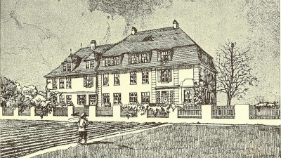 Auf dieser historischen Ansicht ist die Rettungsanstalt zu sehen, die seit dem Jahr 1912 in der Humboldtstraße 23 zu Hause war. (Repro: Stadtarchiv Ansbach)