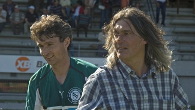 Jörg Müller (links) und Reiner Eisenberger von der SpVgg Ansbach (hier eine Aufnahme von 2007). (Foto: Alexander Keck)