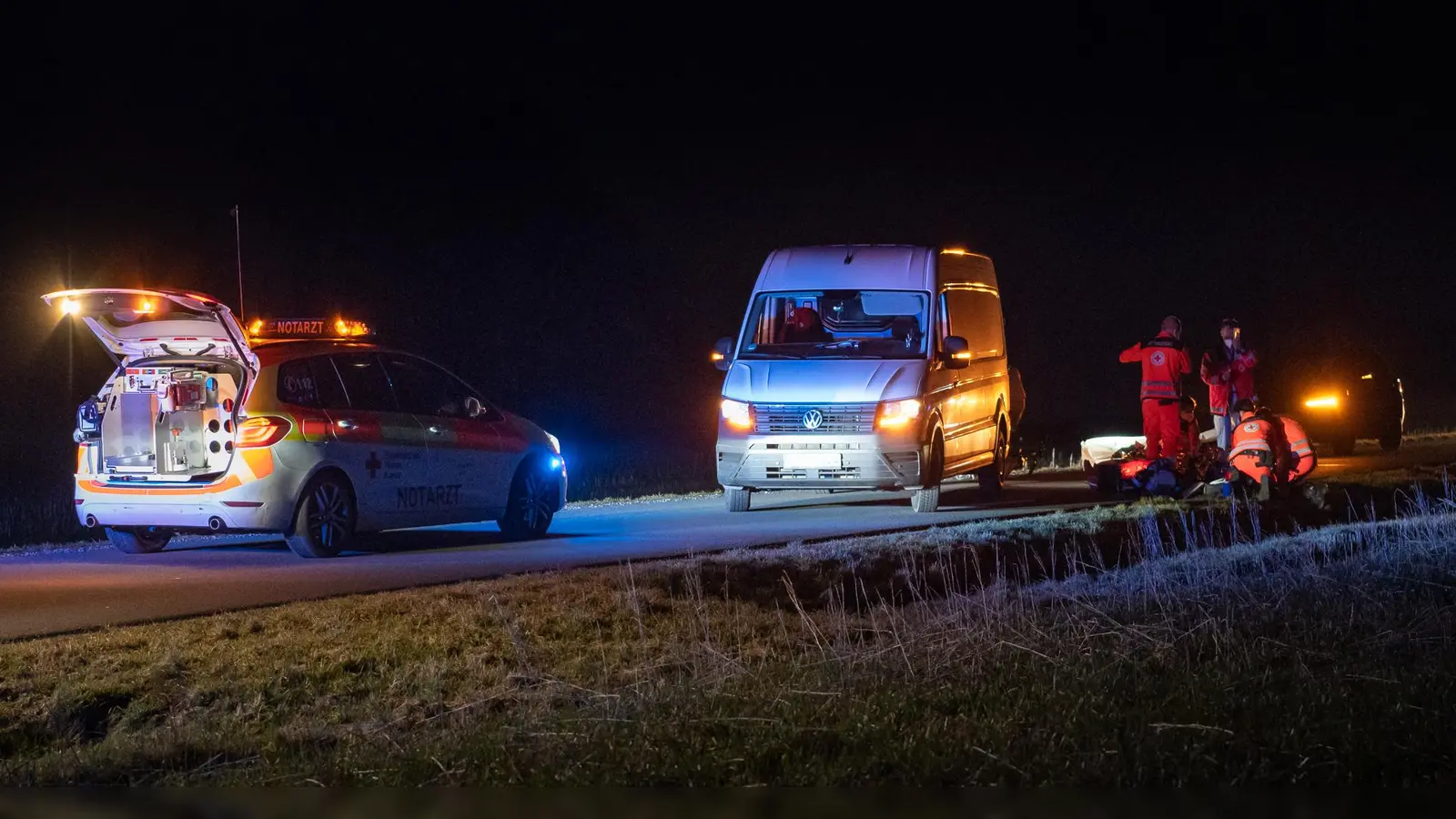 Beim Zusammenstoß mit einem Kleintransporter ist ein Fahrradfahrer verletzt worden.  (Foto: Mirko Fryska)