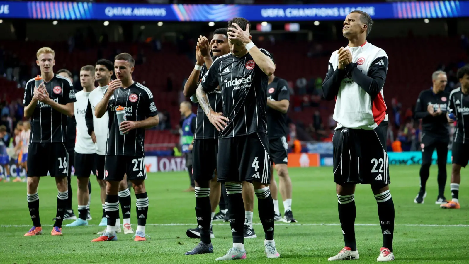 Eintracht Frankfurt hat in Madrid eine Lehrstunde erhalten. (Foto: Canales Carvajal/dpa)