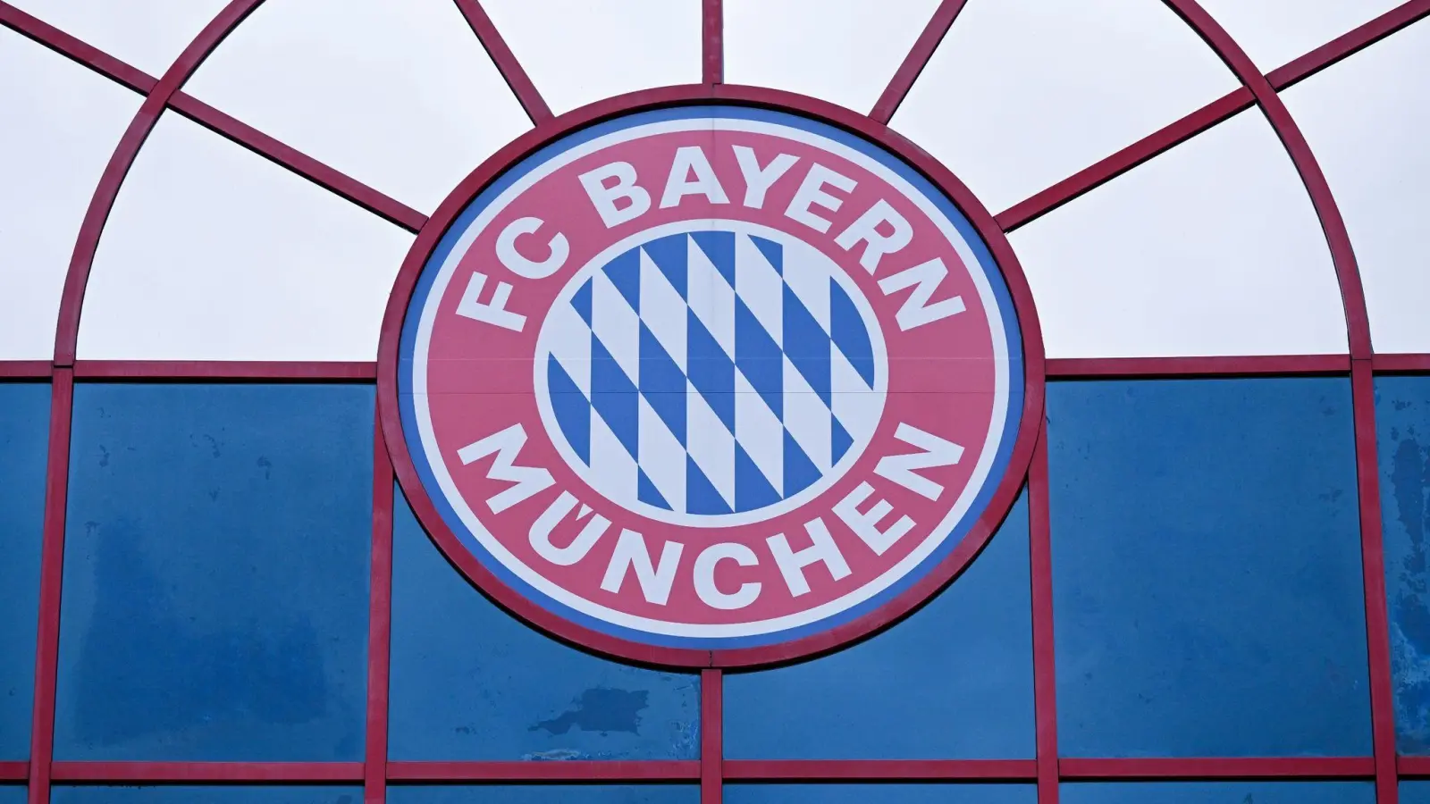 Das Logo von Bayern München ist am Vereinsgelände zu sehen. (Foto: Sven Hoppe/dpa)