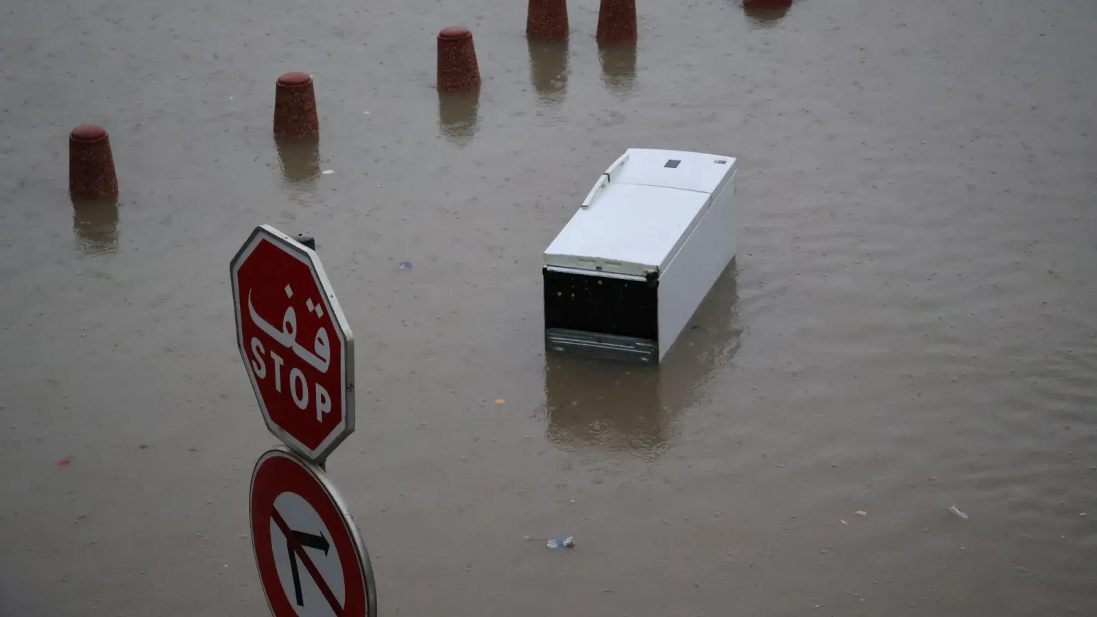 In Tunesien kommt es seit Montag zu schweren Regenfällen und Überschwemmungen. (Foto: Zhou Haojin/XinHua/dpa)
