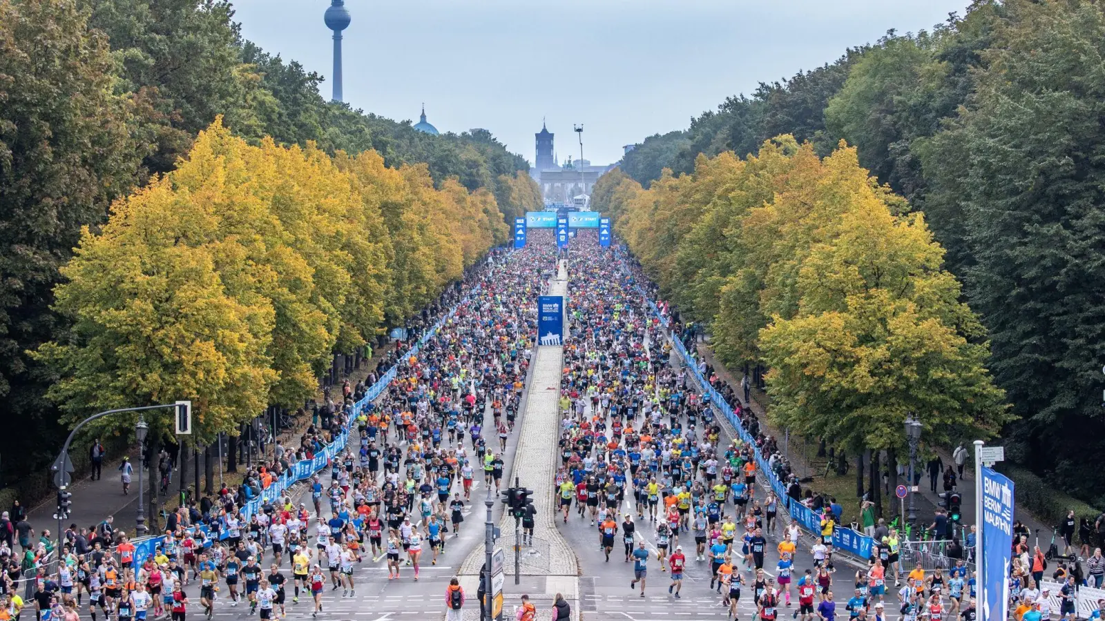 Die Veranstalter rufen zu einem störungsfreien Berlin-Marathon auf. (Foto: Andreas Gora/dpa)