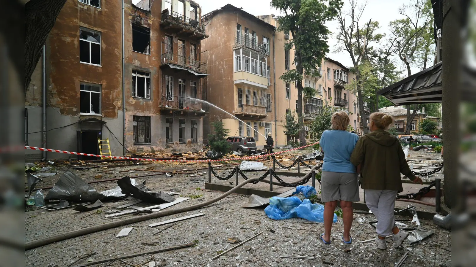 Die südukrainische Region Odessa ist immer wieder Ziel russischer Raketen- und Drohnenangriffe. (Archivbild) (Foto: Michael Shtekel/AP/dpa)