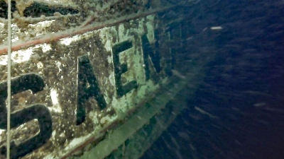 Das Dampfschiff „Säntis“ ist auf dem Grund des  Bodensees zu sehen. (Foto: Schiffsbergeverein/Schiffsbergeverein/dpa)