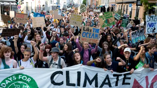 Zahlreiche Menschen in München nehmen an einer Demonstration zum globalen Klimastreik teil. (Foto: Sven Hoppe/dpa)