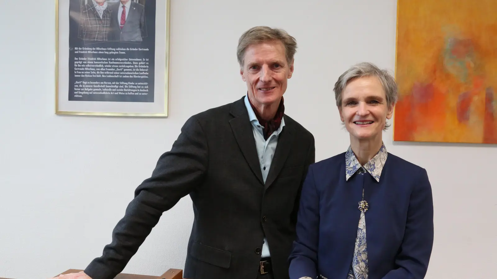 Präsentieren einen anrührenden Vortrag und ergreifende Klänge: Hartmut Scheyhing und Claudia Dölker.  (Foto: Martina Kramer)
