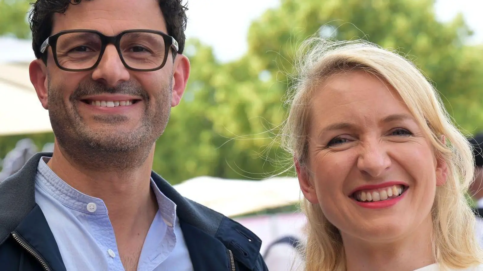 Luigi Pantisano und Ines Schwerdtner sind die neue Linken-Doppelspitze. (Foto: Michael Bahlo/dpa)