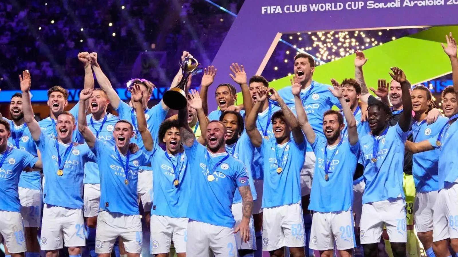 Manchester City holte zum ersten Mal den Club-WM-Titel. (Foto: Manu Fernandez/AP)