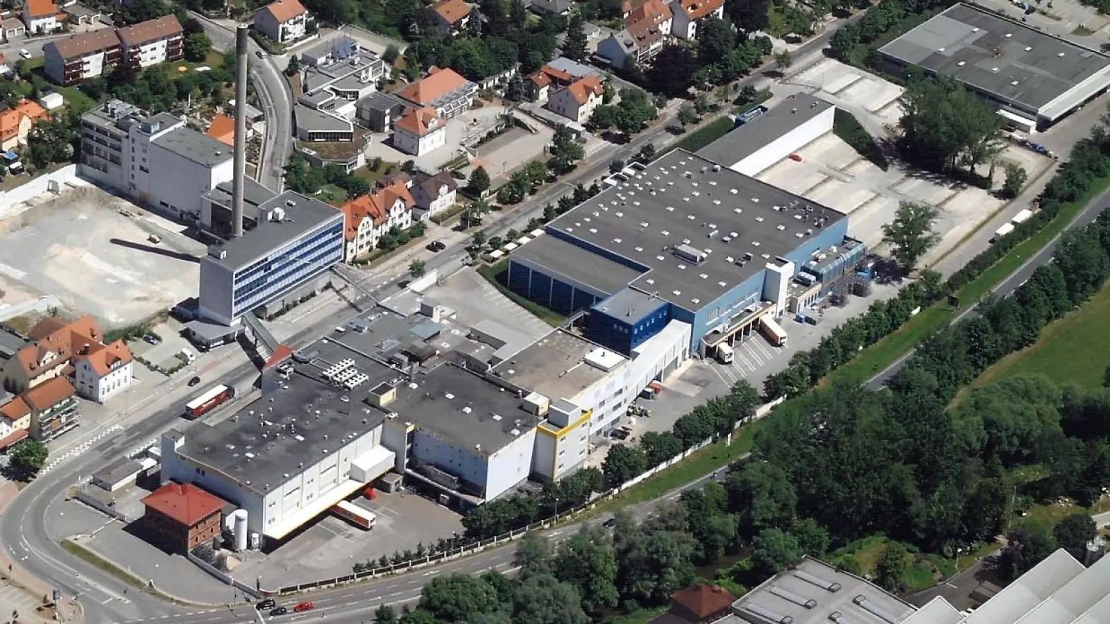 Die ehemalige Schafft-Fabrik an der Eyber Straße in Ansbach wird heute von der LSI Germany GmbH betrieben. (Archivbild: Jack Link's)