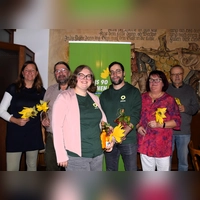 Der Uffenheimer Ortsverband der Grünen hat einen neuen Vorstand: (von links) Yvonne Hirsch, Frank Prehmus, Laura Herderich, Dr. Thomas Schmidt, Ruth Halbritter und Uwe Kekeritz. (Foto: Gerhard Krämer)