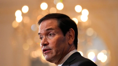 Den USA bereitet eine mögliche Ausweitung des Ukraine-Kriegs auf andere Regionen Sorgen - sagt Außenminister Rubio.  (Foto: Yuki Iwamura/AP/dpa)
