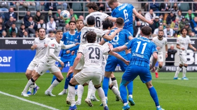 Patrick Mainka erzielte per Kopf den Ausgleich für Heidenheim. (Foto: David Inderlied/dpa)
