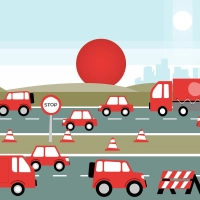 Es geht Richtung Ferienende, doch unter anderem wegen LKW-Verkehr wird es mancherorts nochmals voller. (Foto: dpa-infografik GmbH/dpa-tmn)