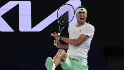 Spielt derzeit bei den Australian Open hervorragendes Tennis: Alexander Zverev. (Foto: Asanka Brendon Ratnayake/AP/dpa)