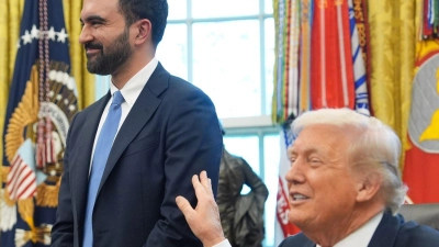 Trump schien von Mamdani begeistert.  (Foto: Evan Vucci/AP/dpa)