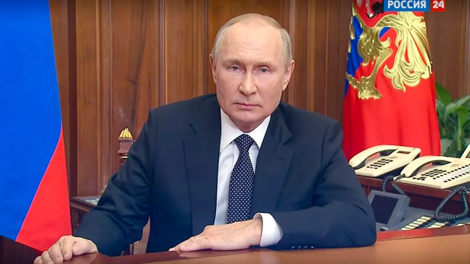 Russlands Präsident Putin will die Annexion mehrerer ukrainischer Gebiete am Freitag offiziell machen. (Foto: Uncredited/Russian Presidential Press Service/AP/dpa)