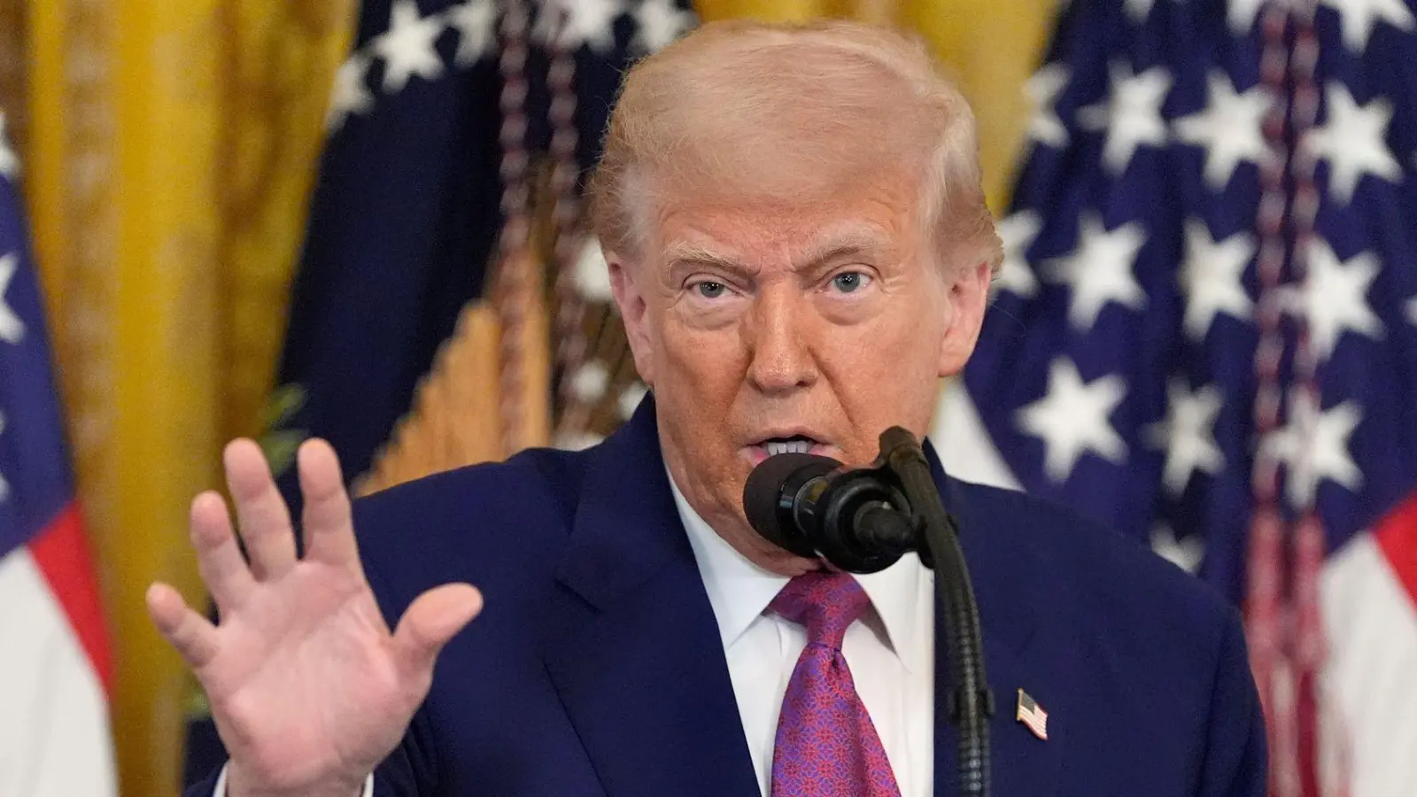 Trump setzt in der Handelspolitik auf Zölle.  (Foto: Alex Brandon/AP/dpa)