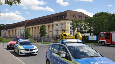 Bei einem Unfall in Ansbach verstarb ein Arbeiter an der Baustelle neben der Orangerie. (Foto: Jonas Volland)