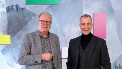 Ihre Literarischen Matineen sind ein Dauerbrenner: die Literaturwissenschaftler Professor Dr. Gunnar Och (links) und Dr. Christoph Grube. (Foto: Thomas Wirth)