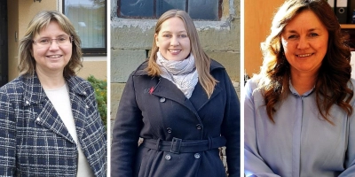 Renate Hans (Lehrberg), Eileen Gillwald (Oberdachstetten) und Margarita Kerschbaum (Steinsfeld, von links) wünschen sich mehr Frauen in der Kommunalpolitik. (Foto: Thomas Schaller/Agnes Schächer/Simone Hedler)