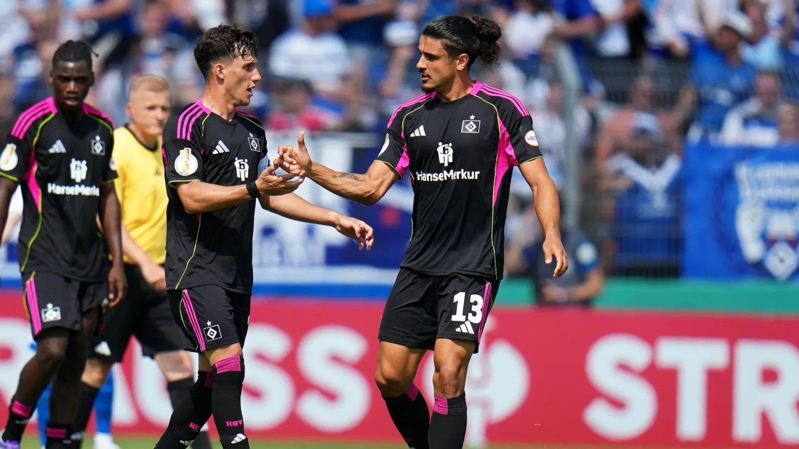 Bewahrte den HSV vor einer Blamage: Guilherme Ramos. (Foto: Thomas Frey/dpa)
