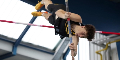 Das Mindset stimmt auch in viereinhalb Metern Höhe: Leo Trumpp. (Foto: Theo Kiefner)