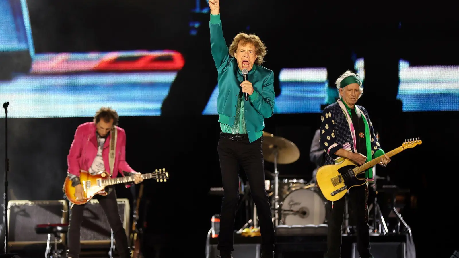 Mick Jagger und Co. ließen es nicht nur auf der Bühne krachen, sondern auch auf der Straße. (Archivbild) (Foto: Scott Strazzante/San Francisco Chronicle/AP/dpa)