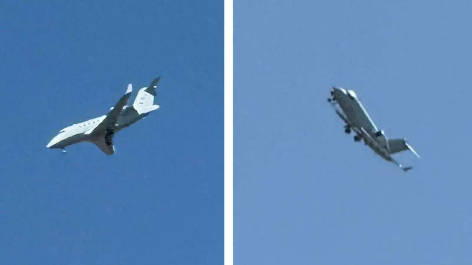 Ein Passagierjet zog am Montag und Dienstag über Westmittelfranken im Tiefflug auffällige Kreise. (Foto: Nico Höhn)