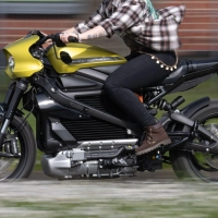 Bikes unter Strom: Elektrische Motorräder wie diese Harley-Davidson surren auf den Markt, aber worauf sollten Interessierte achten? (Foto: Boris Roessler/dpa/dpa-tmn)