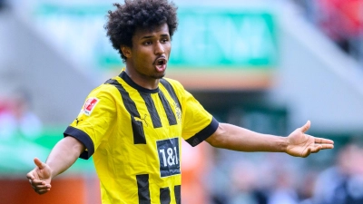 Dortmunds Karim Adeyemi ist für die U21 nominiert. (Foto: Tom Weller/dpa/Archivbild)
