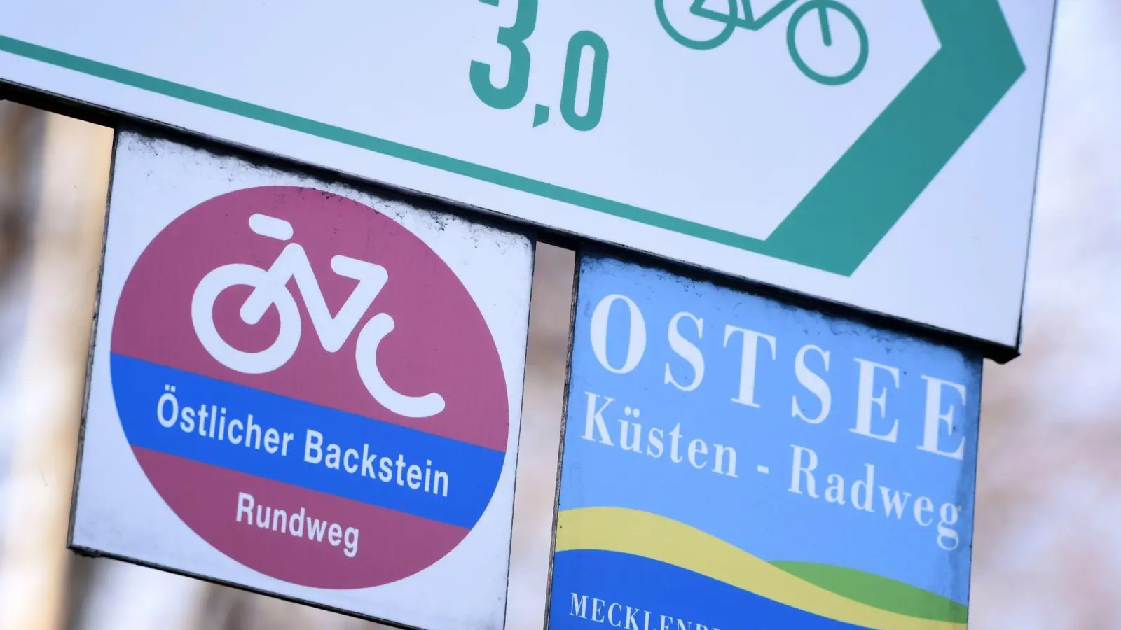 In Mecklenburg-Vorpommern ist laut aktueller Radreiseanalyse des Allgemeinen Deutschen Fahrrad-Clubs (ADFC) der Ostseeküsten-Radweg besonders beliebt. (Foto: Stefan Sauer/dpa-Zentralbild/ZB)